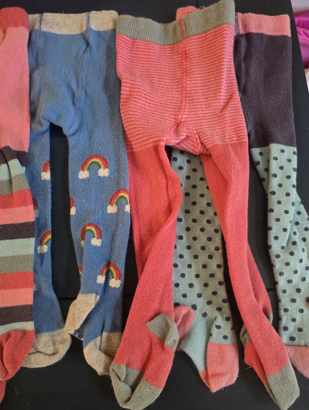 6 Pairs Baby Boden Colorful Tight Bundle.